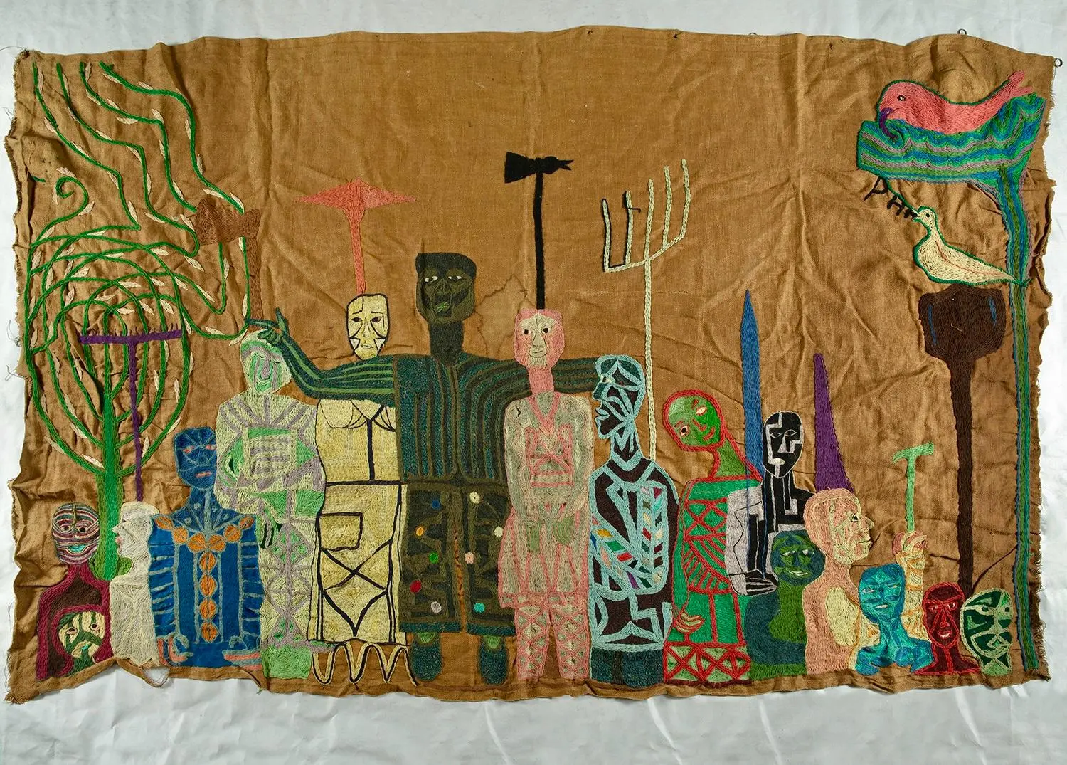 Arpillera: La huelga de los campesinos